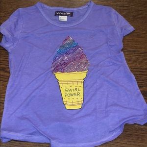 Bedazzled ice cream tshirt